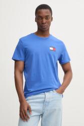Tommy Jeans pamut póló lila, férfi, nyomott mintás, DM0DM20740 - lila M