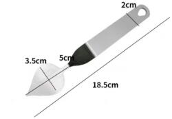  Fém csokoládé levéldísz készítő spatula-4 fajta - 3-as