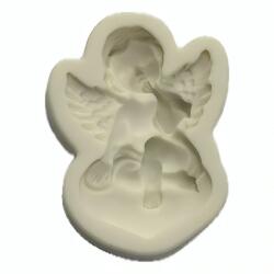 Szilikon fondant és marcipán mintázó-Angyalka 6x8, 3cm