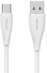 USAMS GREEN SERIES adatkábel (USB - Type-C, 18W, 3A, gyorstöltő, 100cm) FEHÉR (SJ714USB02)