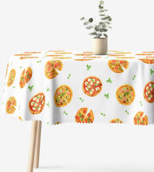 Goldea ovális teflonos terítő - ízletes pizza 140 x 220 cm
