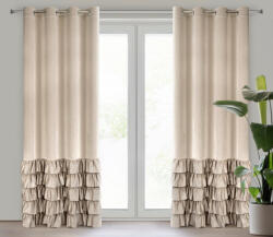 Brightenzi Dani fodros bársony függöny Bézs 140x250 cm (HS454055)