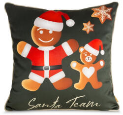  Ginger bársony karácsonyi párnahuzat Zöld 60x60 cm (431258)