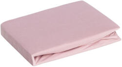  Jersey pamut gumis lepedő Púder rózsaszín 90x200 cm +25 cm (393173)