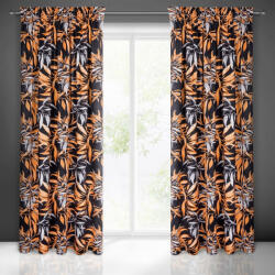 Zoja Pierre Cardin bársony sötétítő függöny Fekete/piros 140x270 cm (385817)