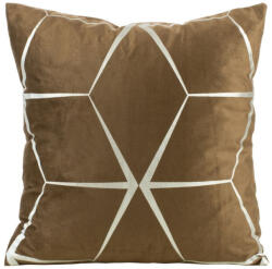  Blink28 bársony párnahuzat Barna/ezüst 45x45 cm (391035)