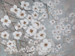 Brightenzi Cseresznyevirágok virágzó faág nagyméretű falikép 507 Fehér 90x120 cm (HS408531)