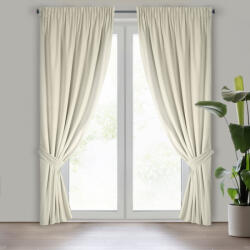  Antara bársony sötétítő függöny megkötővel Krémszín 140x300 cm (429508)