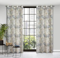  Ola mintás dekor függöny Szürke/bézs 140x250 cm (399098)