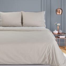  Reina27 pamut ágyneműhuzat elegáns csipkével Bézs 220x200 cm - 70x80 cm 2db (452578)