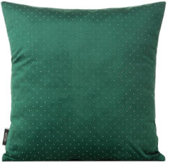  Ariadna apró kövekkel díszített bársony párnahuzat Sötétzöld 45x45 cm (457257)