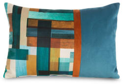 Brightenzi Taleh mintás bársony díszparna Kék 45x30 cm (HS417655)