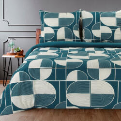 Ella09 pamut ágyneműhuzat Sötétkék 220x200 cm - 70x80 cm 2db (442109)