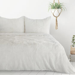  Tiffany meleg és puha szőrme hatású ágyneműhuzat Krémszín 220x200 cm - 70x80 cm 2db (453143)