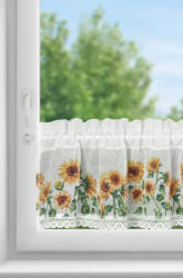  Helia napraforgós függöny vitrázs Sárga 30x150 cm (431705)