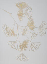 Modern falikép ginkgo levelekkel 487c Bézs 60x80 cm (408504)