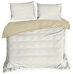 Nova3 pamut-szatén kétoldalas ágyneműhuzat Krém/bézs 180x200 cm - 70x80 cm 2db (383061)