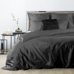 Brightenzi Dina egyszínű pamut-szatén ágyneműhuzat Fekete 220x200 cm - 70x80 cm 2db (HS383492)