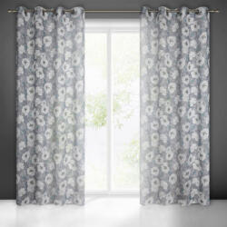 Fabia mintás dekor függöny Szürke/fehér 140x250 cm (386933)
