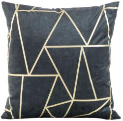  Blink29 bársony párnahuzat Sötétkék/világos arany 45x45 cm (391086)
