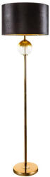 Kaja 02 állólámpa bársony búrával Fekete/arany 43x157 cm (395218)