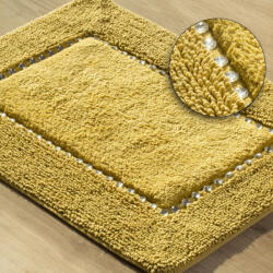 Brightenzi Chic pamut fürdőszobaszőnyeg Mustársárga 60x90 cm (HS349992)
