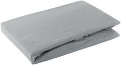  Jersey pamut gumis lepedő Acélszürke 180x200 cm +30 cm (397114)