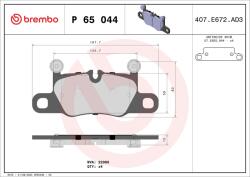 BREMBO Set placute frana BREMBO P 65 044 (P 65 044)