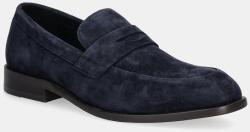 BOSS velúr mokaszin Limber - sötétkék Férfi 44