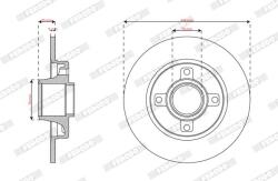 FERODO Disc frana FERODO DDF2929-1 (DDF2929-1)