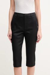 Guess nadrág CAPRI női, fekete, magas derekú egyenes, W5GB52 WGXM2 - fekete L