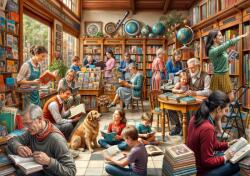 Bluebird Puzzle - Puzzle Librărie - 2 000 piese Puzzle