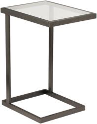 Settimo Masuta neagra cu blat din sticla Hudson 48x35 cm (EV066) Masa de cafea