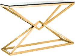 Settimo Consola moderna aurie cu blat din sticla Grand 120 x 40 cm (EV067)
