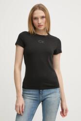 Calvin Klein pamut póló női, fekete, K20K207974 - fekete S