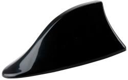 CARMOTION Cápauszony antenna, öntapadó, erősítővel, FEKETE (CAR58540BK)