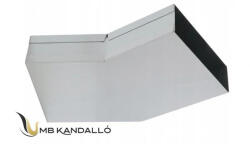 DARCO TÉGLALAP CSATORNA KÖNYÖK VÍZSZINTES FIX 45° 200x50 (KL200x5045-OC)