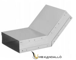 DARCO TÉGLALAP CSATORNA KÖNYÖK TÉRBELI FIX 45° 200x90 (KSS200x90/45-OC)