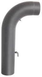 DARCO Kályha Bekötő Könyök Tisztító Nyílással és Elzáró Szeleppel (rövid) 130mm (kgsr130/90-cz2/wk) - greenflames