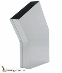 DARCO TÉGLALAP CSATORNA KÖNYÖK VÍZSZINTES FIX 30° 250x50 (KL250X50/30-OC)