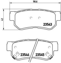 BREMBO set placute frana, frana disc BREMBO P 30 014 - statia-auto