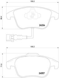 BREMBO set placute frana, frana disc BREMBO P 85 130 - statia-auto