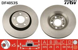 TRW Disc frana TRW DF4053S - statia-auto