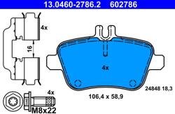 ATE set placute frana, frana disc ATE 13.0460-2786.2 - statia-auto