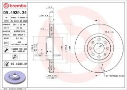 BREMBO Disc frana BREMBO 09.4939. 31 - statia-auto