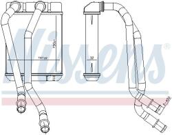NISSENS Schimbator caldura, incalzire habitaclu NISSENS 707303