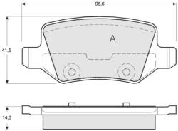MTR set placute frana, frana disc MTR MT583 - statia-auto
