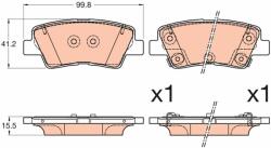 TRW set placute frana, frana disc TRW GDB3594 - statia-auto