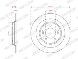 FERODO Disc frana FERODO DDF3168C (DDF3168C) - fixbox