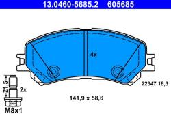 ATE set placute frana, frana disc ATE 13.0460-5685.2 - statia-auto